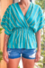 Blusa Jardim Azul