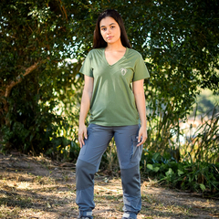 T-shirt Trilobita Verde - Malha Ecológica / Feminina - Rift Company