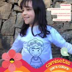 Camiseta infantil para colorir - Feijão com Arroz