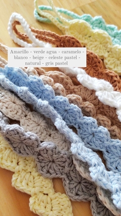 Porta chupete Personalizado - Crochet Rosa viejo