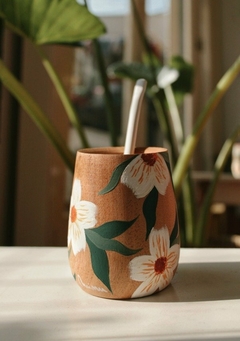 Mate Madera Hibiscus - tienda online