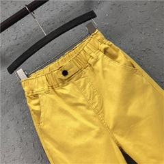 Calça Jeans Casual de Algodão com Cintura Elástica - loja online