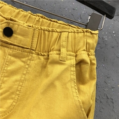 Calça Jeans Casual de Algodão com Cintura Elástica - comprar online
