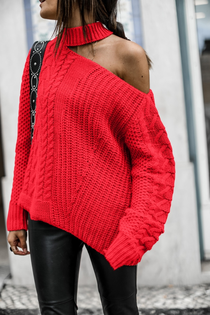 Novas blusas quentes femininas Suéter de gola alta com estampa de pulôver  Camisa de luxo Roupas femininas inverno Subpêlo Roupas de férias vermelho