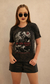 T-SHIRT FEMININA SKULL RINGING RAREFFEITO 20017. - loja online