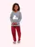 Pijama Longo Feminino Infantil/Juvenil em Plush - comprar online