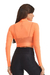 Cropped Manga Longa Imagination Laranja - comprar online