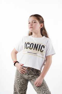 REMERA CORTE OVER ICONIC 4146 - comprar online