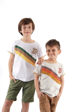 REMERA COMBINADA ESTAMPA NICE DAY 3100 - comprar online