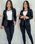 Conjunto blazer e calça jogger - Elegance Feminine