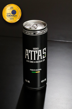 Lata Vodka ATTAS 355 mL na internet