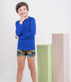 Camisa UV infantil - azul bic - comprar online