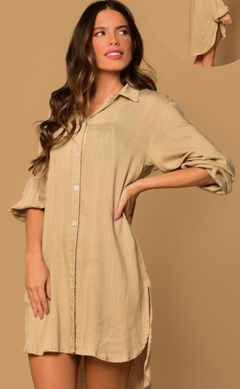 Camisao Maxi - bege - comprar online