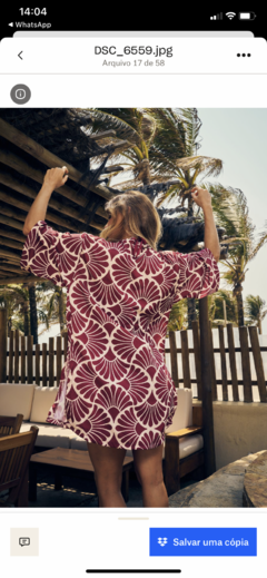 Kimono estampa Concha - comprar online