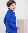 Camisa UV infantil - azul bic