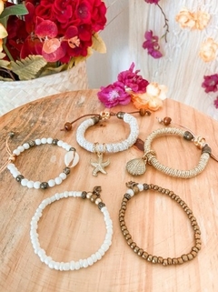 Conjunto de pulseiras - dourada - comprar online