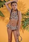 Biquini infantil cropped - animal print