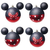 Bolas Natalina Mickey e Minnie com Brilho - 6 Peças - comprar online