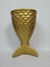 Vaso Cerâmica Gold Calda de Sereia