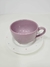 Xícara de Chá com Pires Cerâmica Dots Lilás - comprar online