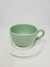 Xícara de Chá com Pires Cerâmica Dots Verde