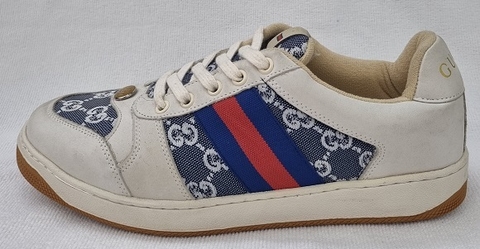 Tênis Gucci Tennis 1977 Cano Alto Azul Marinho Unisex Tamanho 38 Feminino e  37 Masculino Brasil - Personal Brecho, desde 2008