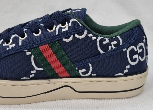 Tênis Gucci Tennis 1977 Cano Alto Azul Marinho Unisex Tamanho 38 Feminino e  37 Masculino Brasil - Personal Brecho, desde 2008