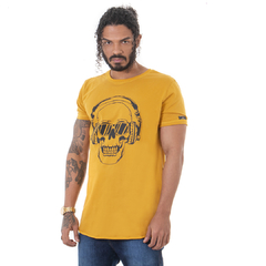 Camiseta longline skull