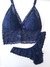 GG| Conjunto Cropped Rendado AZUL MARINHO - Sensual Love - D'Eva Lingerie | Tudo em Lingerie e Sex Shop 