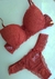 GG| Conjunto Com Bojo - Renda Terracota/ Marrom Detalhe Coração - D'Eva Lingerie | Tudo em Lingerie e Sex Shop 