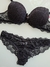 M| Conjunto Com Bojo Renda - Preto RELIQ517 - D'Eva Lingerie | Tudo em Lingerie e Sex Shop 