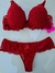 M| Conjunto Com Bojo Renda Vermelho - Bianca - comprar online