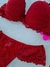 M| Conjunto Com Bojo Renda Vermelho - Bianca - D'Eva Lingerie | Tudo em Lingerie e Sex Shop 