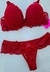 M| Conjunto Com Bojo Renda Vermelho - Bianca - loja online