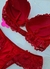 M| Conjunto Com Bojo Renda Vermelho - Bianca - comprar online