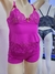 M|G Baby Doll Microfibra (Tule|Renda) - Rosa Forte CP4037 - D'Eva Lingerie | Tudo em Lingerie e Sex Shop 