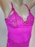 M|G Baby Doll Microfibra (Tule|Renda) - Rosa Forte CP4037 - D'Eva Lingerie | Tudo em Lingerie e Sex Shop 