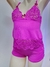 M|G Baby Doll Microfibra (Tule|Renda) - Rosa Forte CP4037 - comprar online