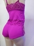 M|G Baby Doll Microfibra (Tule|Renda) - Rosa Forte CP4037 - loja online