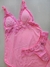 M| Camisola com Bojo| Fenda Lateral + Calcinha microfibra Rosa Babaloo CP7460 - comprar online