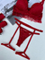 G| Conjunto COM BOJO + CINTA LIGA VERMELHO- Jasmine OMD - comprar online