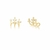 Brinco earcuff folhas - ouro