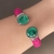 Bracelete Galuchat pink na internet