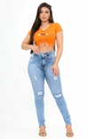 Grade 5 Peças - Calça Jeans Premium Clara Skinny, com Lycra