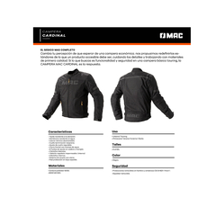 Campera Moto Mac Cardinal - comprar online