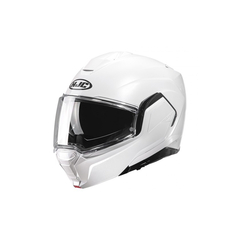 Casco Moto Hjc Rebatible i100 Pearl Withe