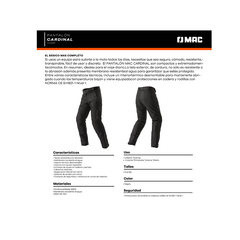 Pantalon Moto Mac Cardinal - comprar online