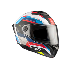 Casco Moto Rebatible Mt Atom 2 Tricolor Brillante