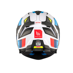 Casco Moto Rebatible Mt Atom 2 Tricolor Brillante