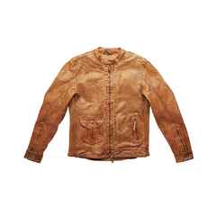 Campera Moto Cuero Fuel Bourbon